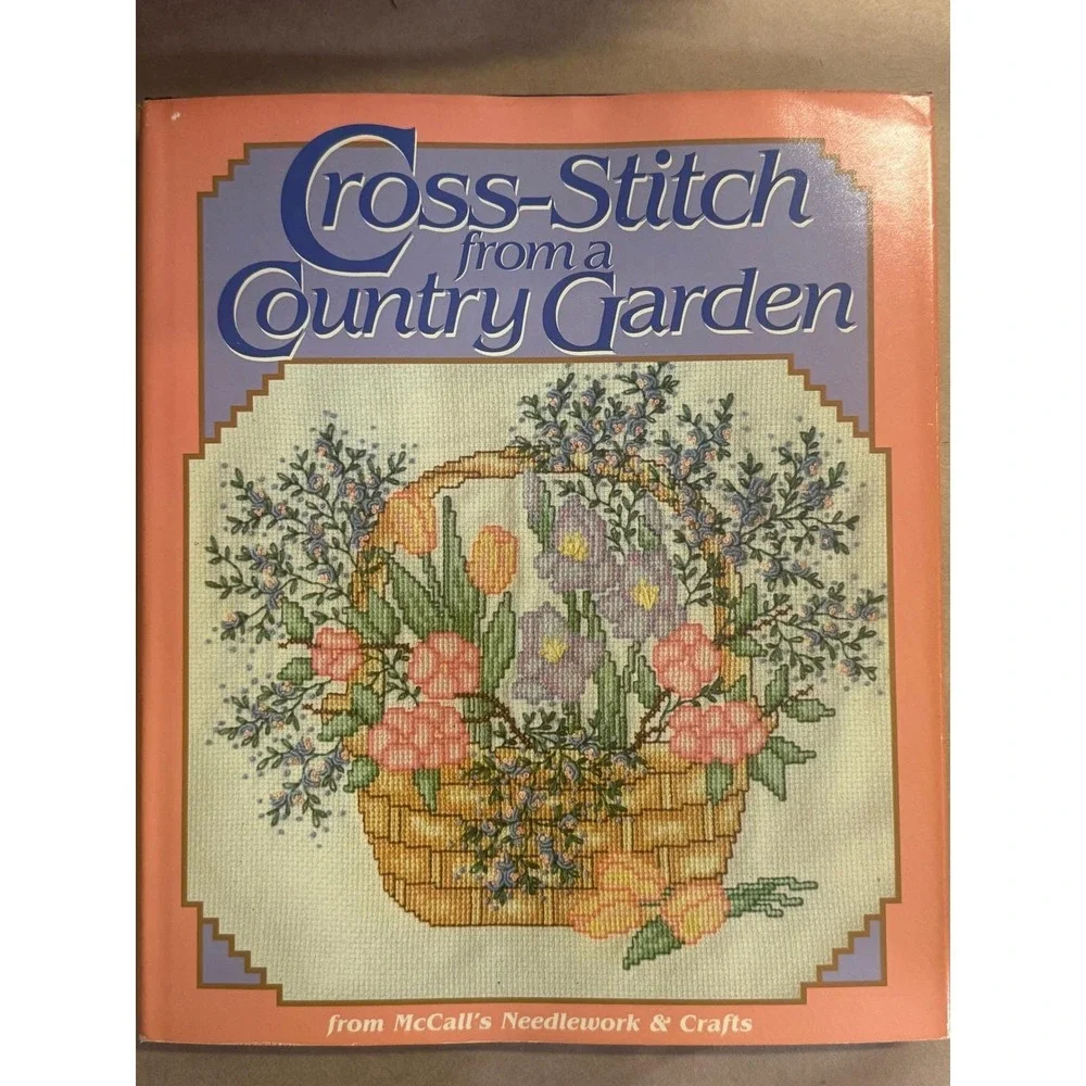 Cross-Stitch Pattern Books Lot of 4, Sedgewood Press & BH&G, Samplers Floral